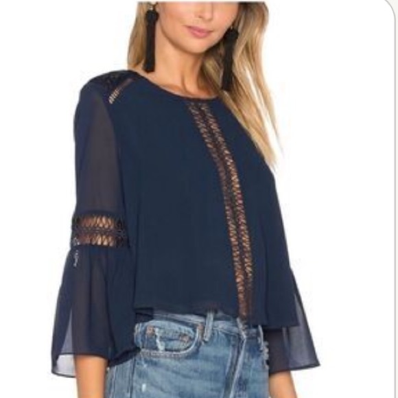 NWT TULAROSA Deep Indigo Top Size XS - Picture 3 of 11